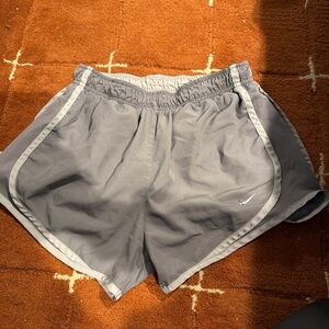 Nike Gray Sports Shorts with Logo
